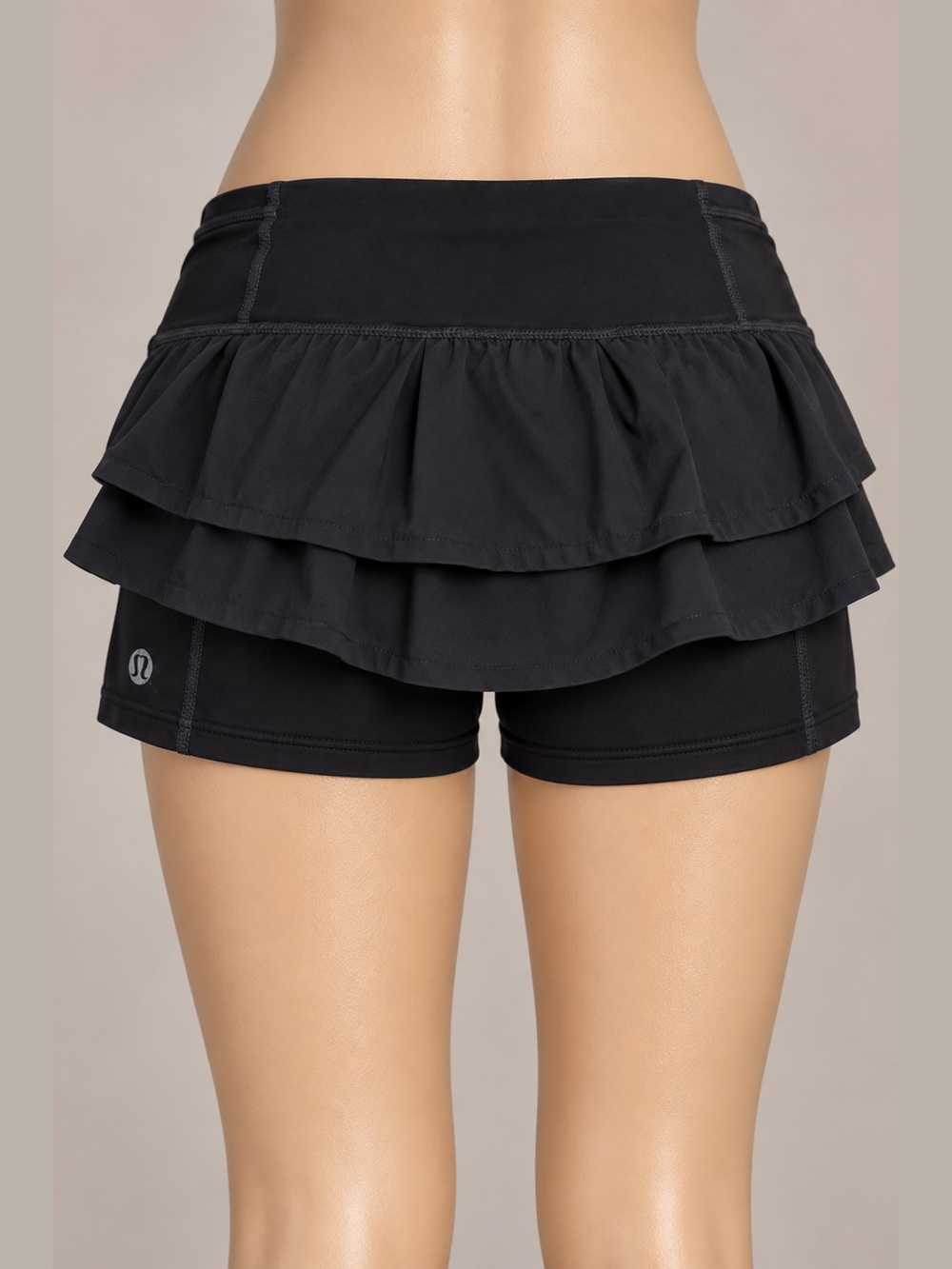 lululemon Run Speed Squad Skirt Skort W8291S Black Size 10